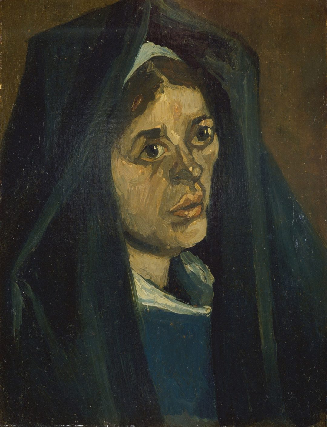 Campesina con chal verde, de Van Gogh (Nuenen, 1885), Museo de Lyon