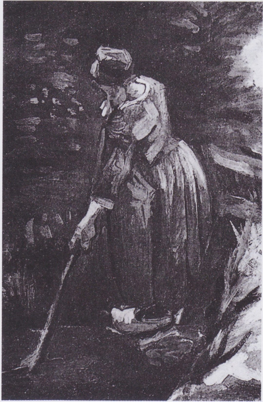 Campesina con rastrillo, de Van Gogh (Nuenen, 1885)