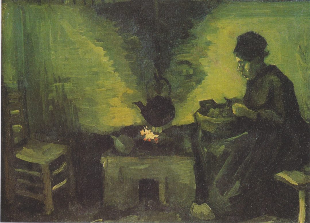 Campesina junto al hogar, de Van Gogh (Nuenen, 1885), Musée d'Orsay
