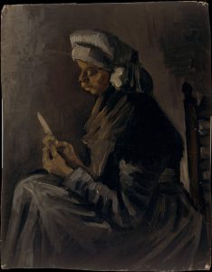 Campesina pelando patatas, de Van Gogh