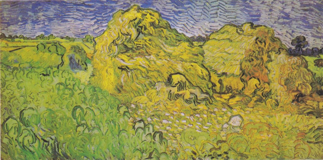 Campo con pilas de trigo, Van Gogh, 1890, Fondation Beyeler