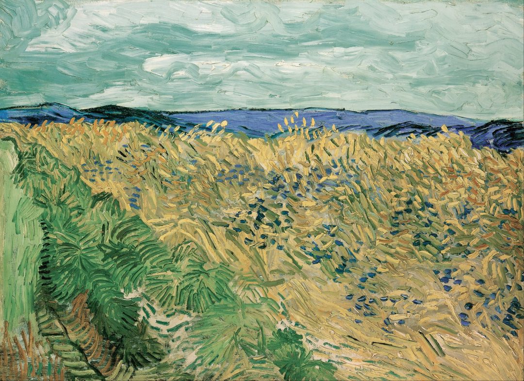 Campo de trigo con acianos, Vincent van Gogh, 1890, Fondation Beyeler