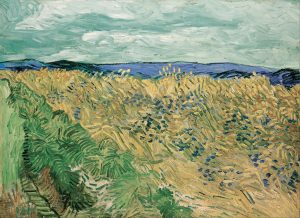 Campo de trigo con acianos, de Van Gogh