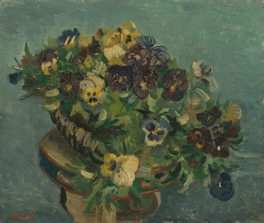 Canasta con pensamientos, Van Gogh, 1887, Museo Van Gogh