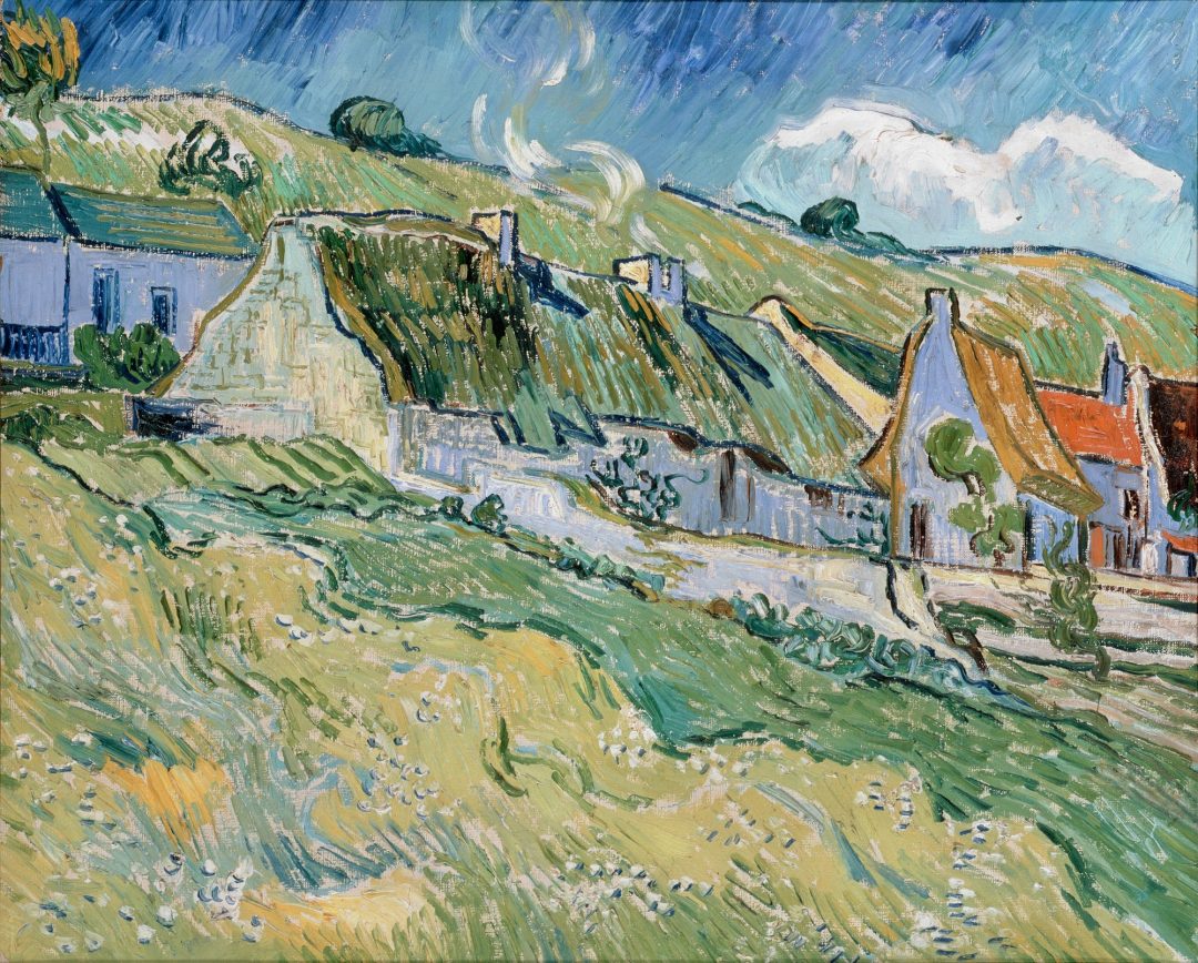 Casas con tejado de paja, Vincent van Gogh, 1890, Museo del Hermitage