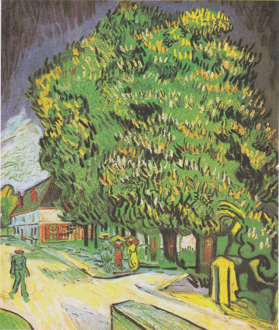 Castaño en flor, Vincent van Gogh, Auvers 1890