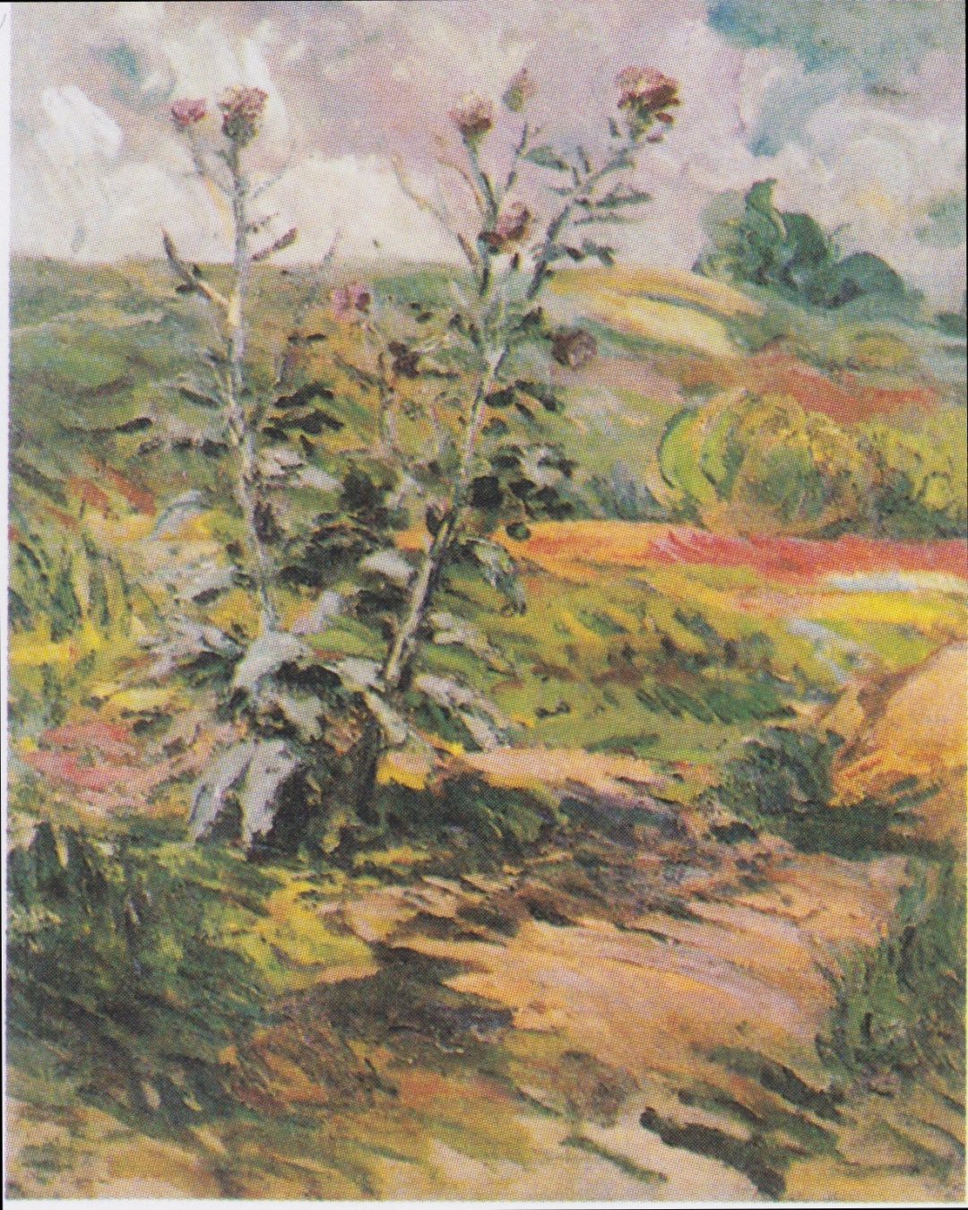 Dos cardos, atribuido a Van Gogh, 1888