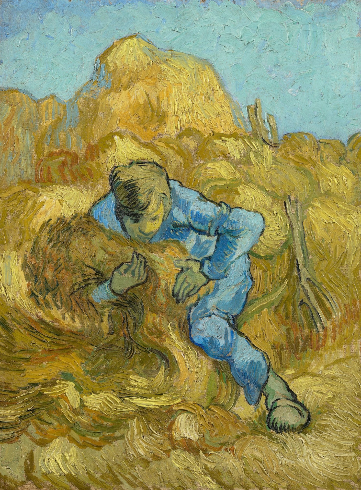 El atador de gavillas, según Millet, Van Gogh, 1889