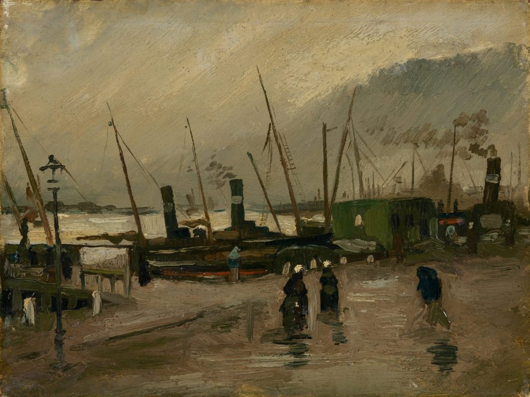 El De Ruijterkade de Ámsterdam, Vincent van Gogh, 1885, Museo Van Gogh