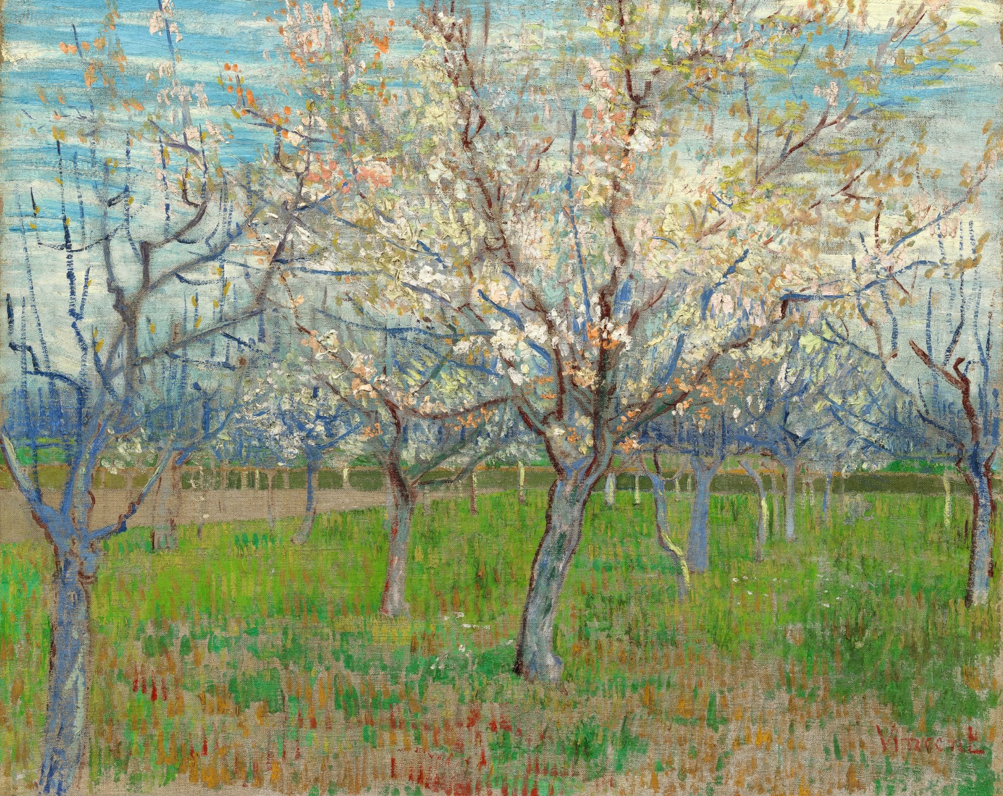 El huerto rosa, Vincent van Gogh, 1888, Museo Van Gogh
