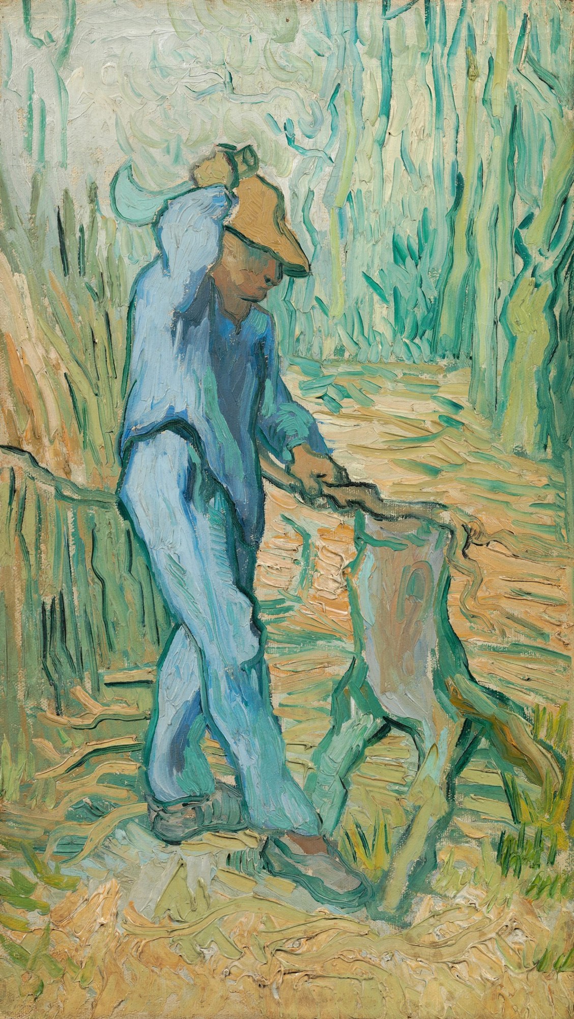 El leñador, según Millet, Van Gogh, 1889