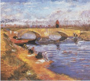 El puente de Gleize sobre el canal de Vigueirat, de Van Gogh