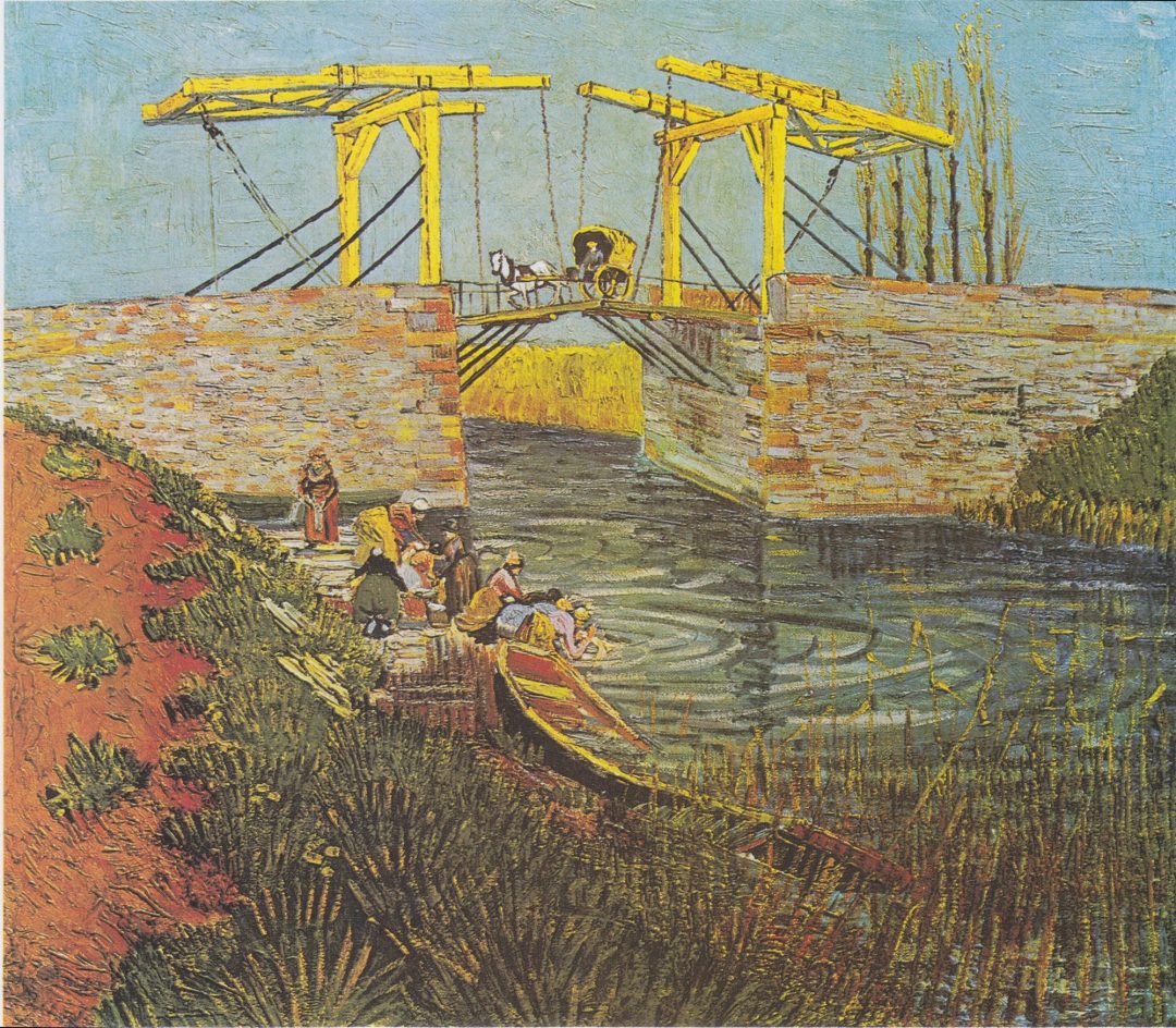 El puente de Langlois con lavanderas, repetición, Van Gogh, 1888