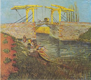 El puente de Langlois con lavanderas, de Van Gogh