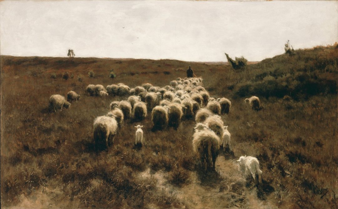 El regreso del rebaño, Laren, Anton Mauve, c. 1886-1887, Philadelphia Museum of Art