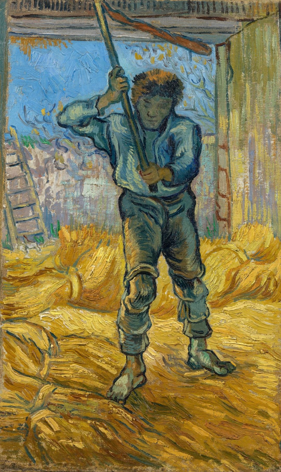 El trillador, según Millet, Van Gogh, 1889