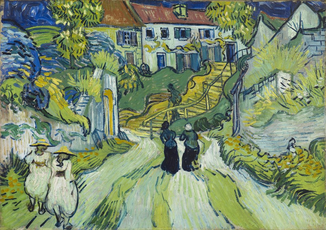 Escalera en Auvers, Vincent van Gogh, 1890, Saint Louis Art Museum