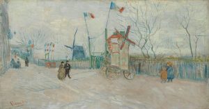 Escena callejera en Montmartre, de Van Gogh