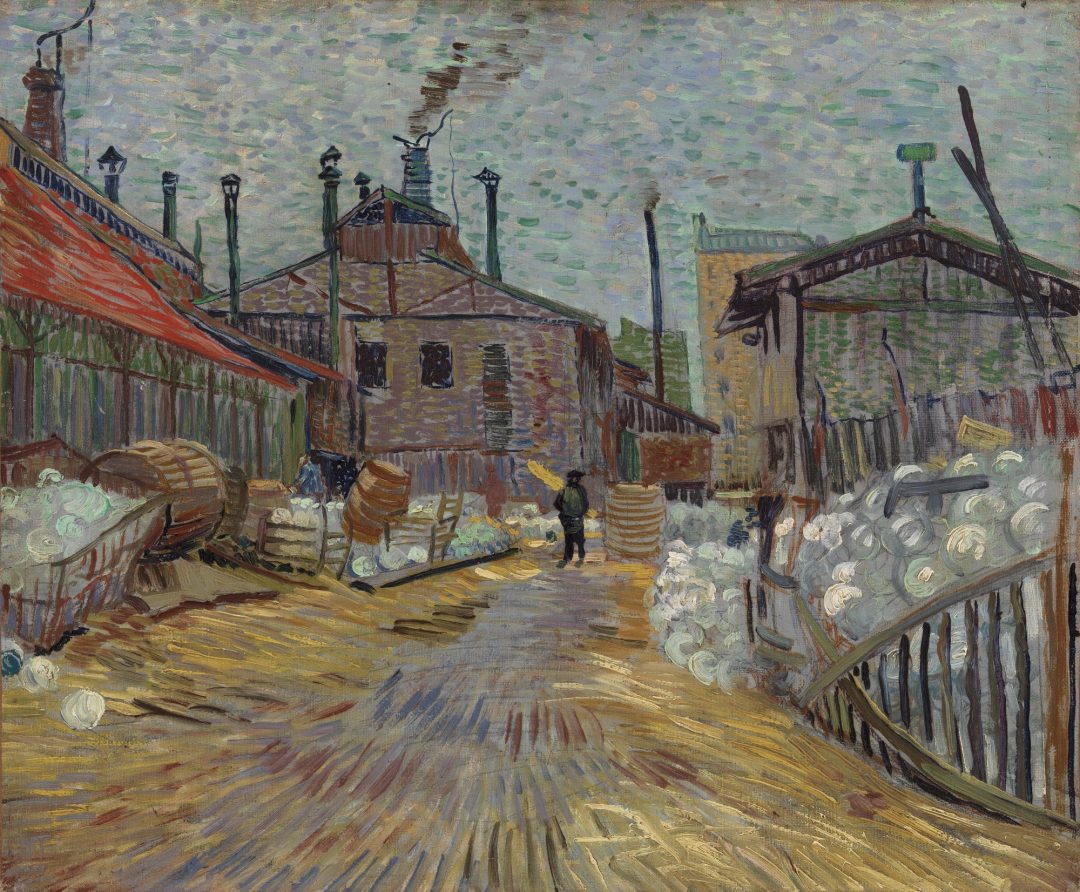 Fábrica en Asnières, Vincent van Gogh, 1887, Barnes Foundation