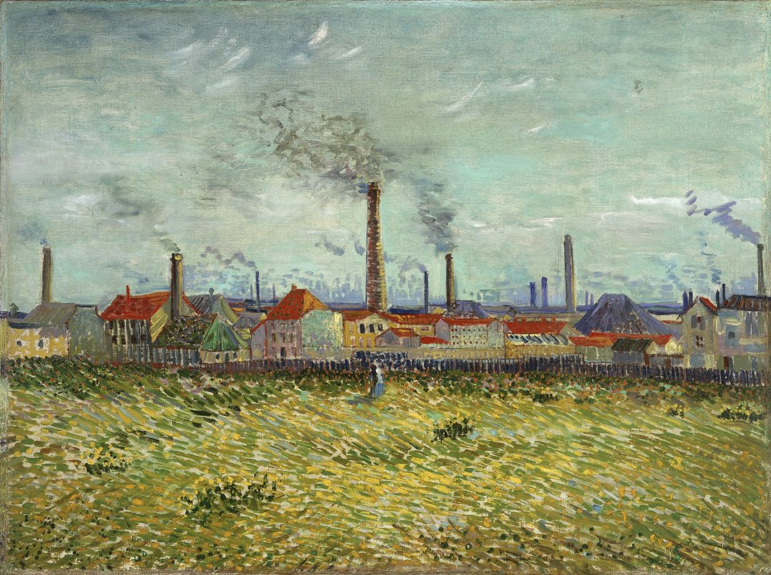 Fábricas de Asnières vistas desde el quai de Clichy, Van Gogh, 1887, Saint Louis Art Museum