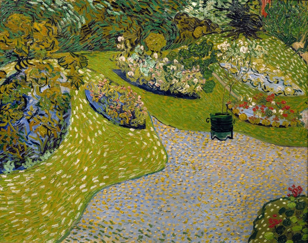 Jardín en Auvers, Van Gogh, 1890