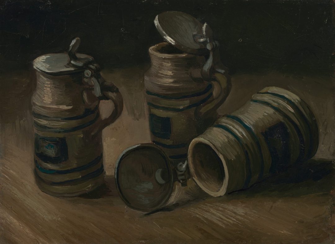 Jarras de cerveza, Vincent van Gogh, Nuenen 1885, Museo Van Gogh