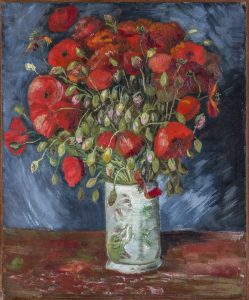 Jarrón con amapolas, de Van Gogh