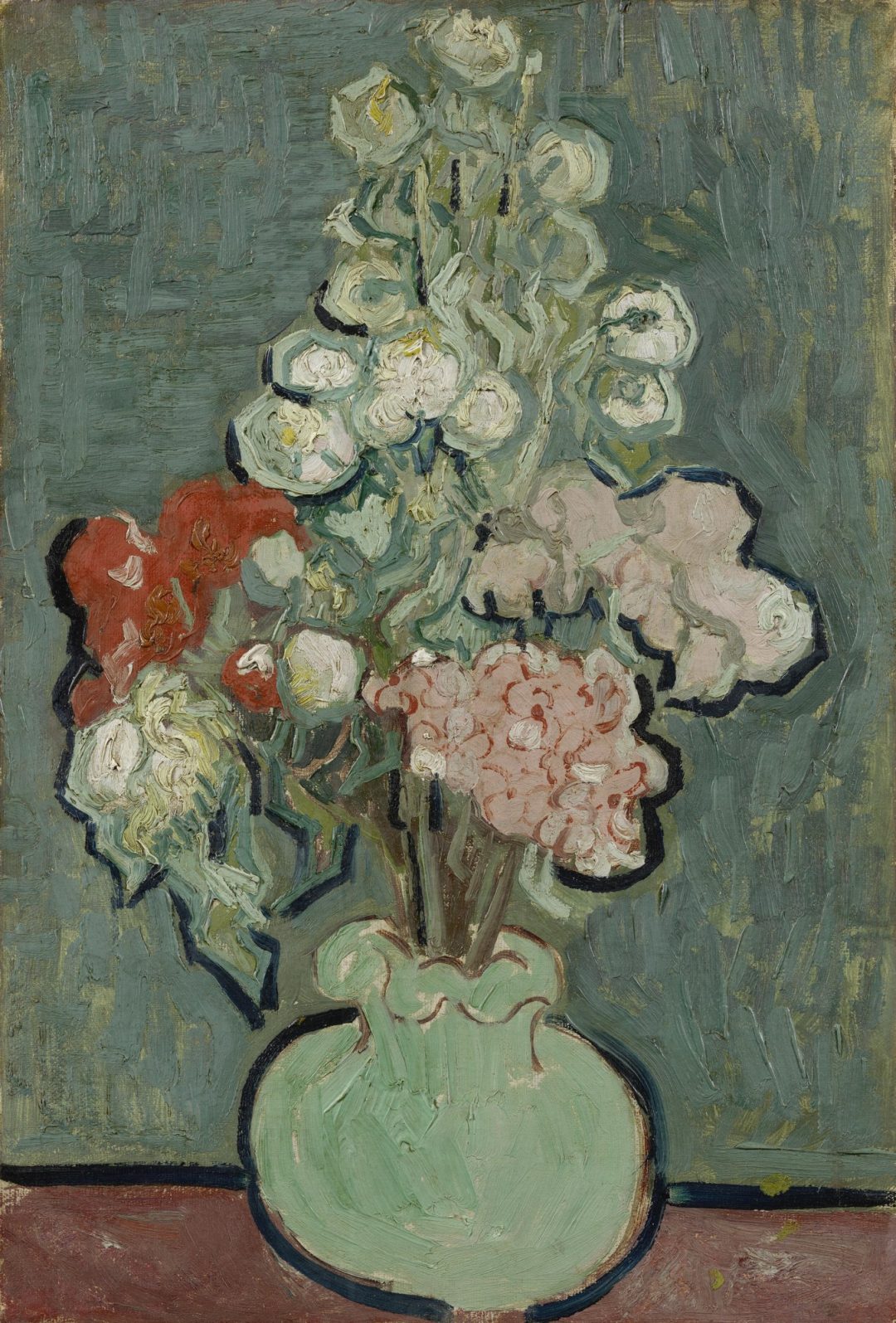 Jarrón con flores, Vincent van Gogh, Auvers 1890, Museo Van Gogh