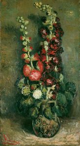 Jarrón con malvarrosas, de Van Gogh