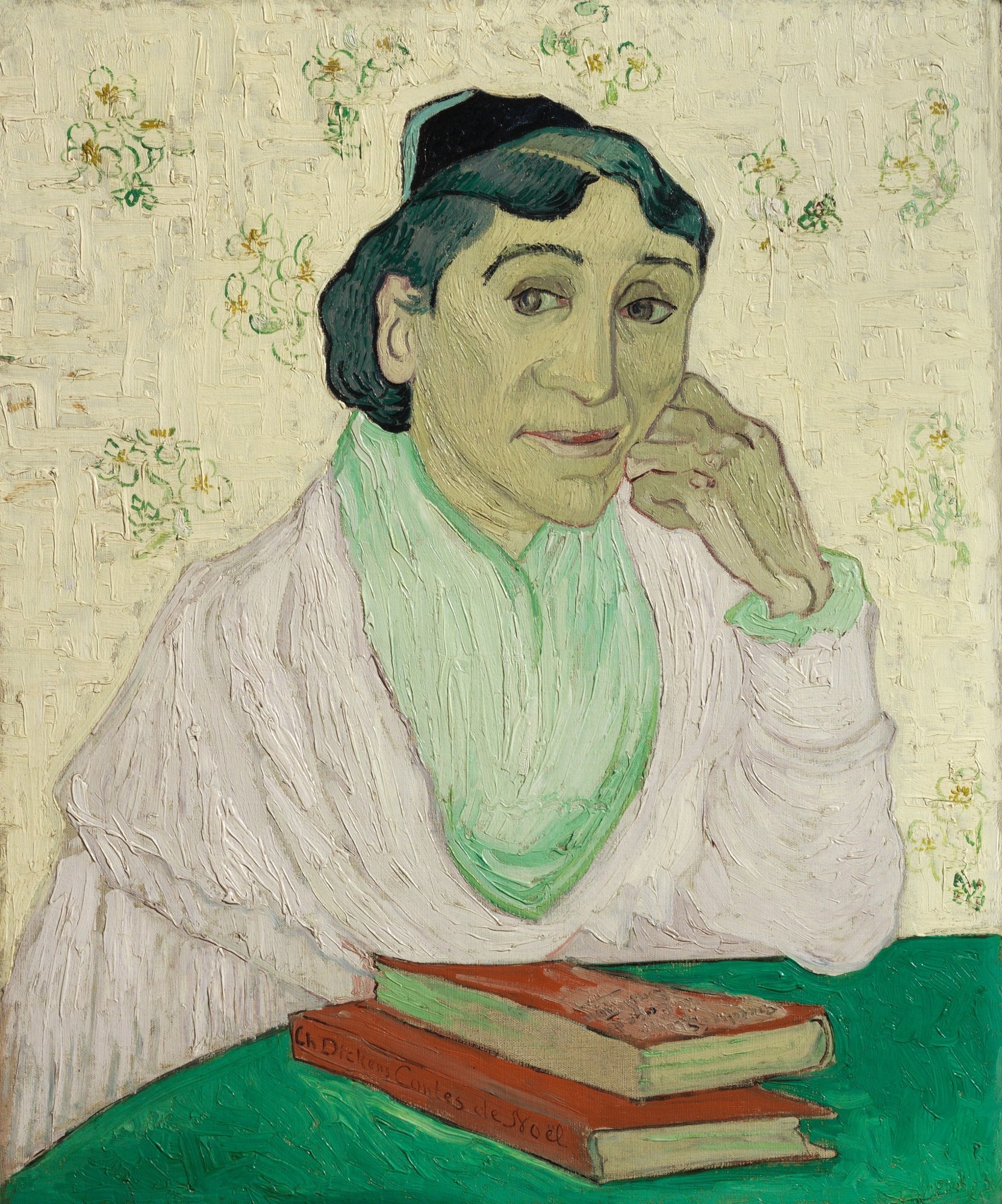 L'Arlésienne (Madame Ginoux) con vestido rosa, Vincent van Gogh, 1890