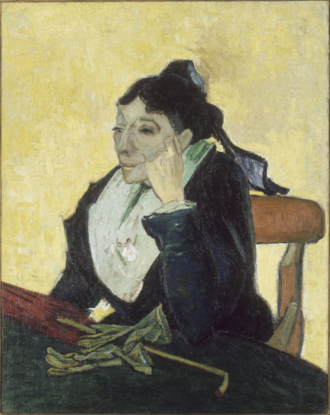 La Arlesiana: Madame Ginoux con guantes y paraguas, Van Gogh, 1888, Orsay