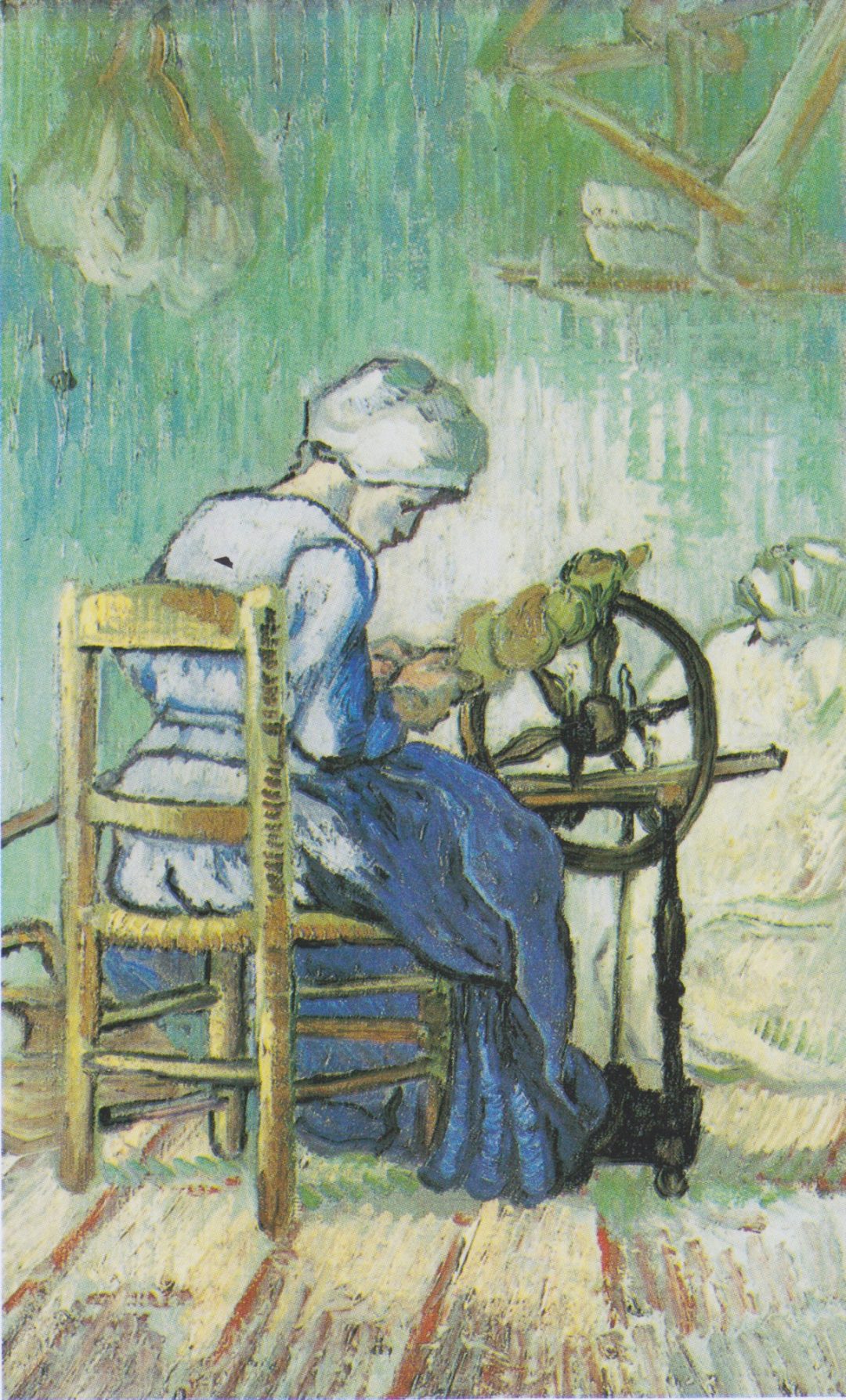 La hilandera, según Millet, Van Gogh, 1889