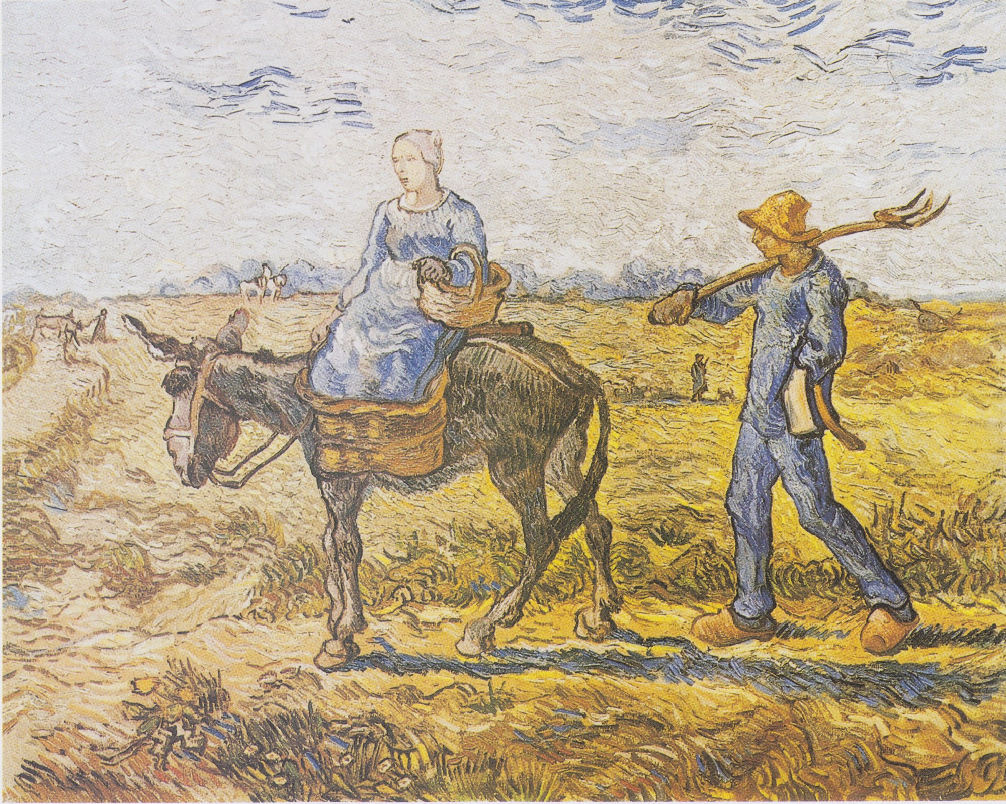 La mañana, camino del trabajo, según Millet, Van Gogh, 1890