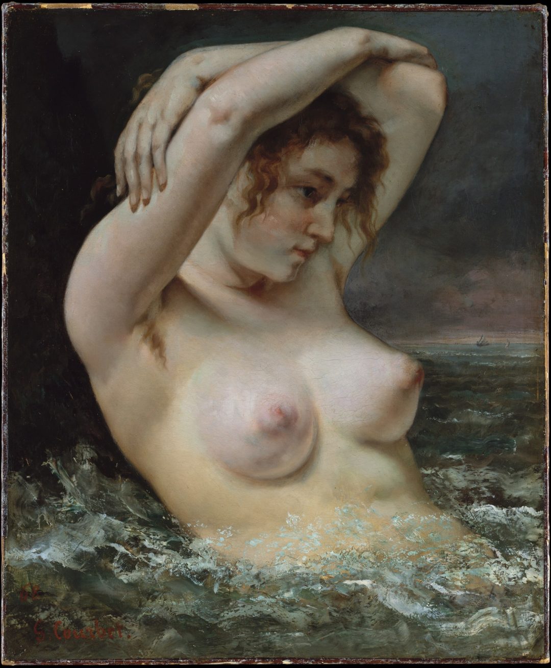 La mujer en las olas, Gustave Courbet, 1868, Metropolitan Museum of Art