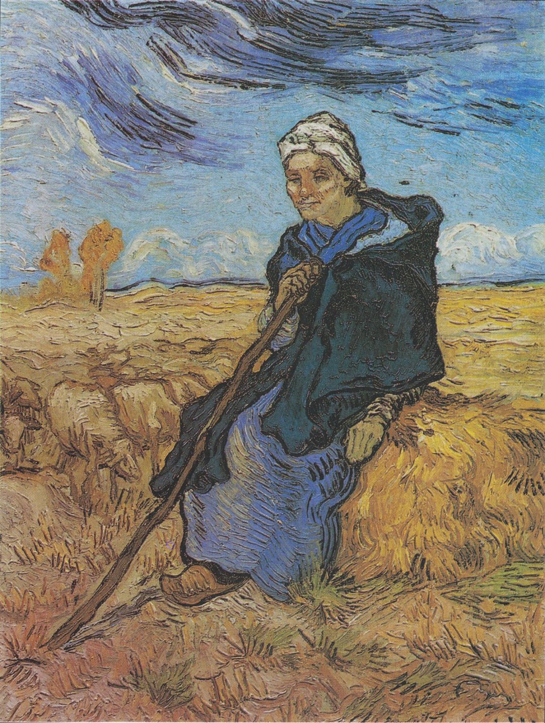 La pastora, según Millet, Van Gogh, 1889