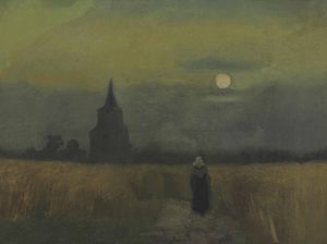 La vieja torre en los campos, de Van Gogh