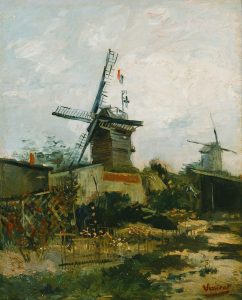 Montmartre con molinos y huertas, de Van Gogh