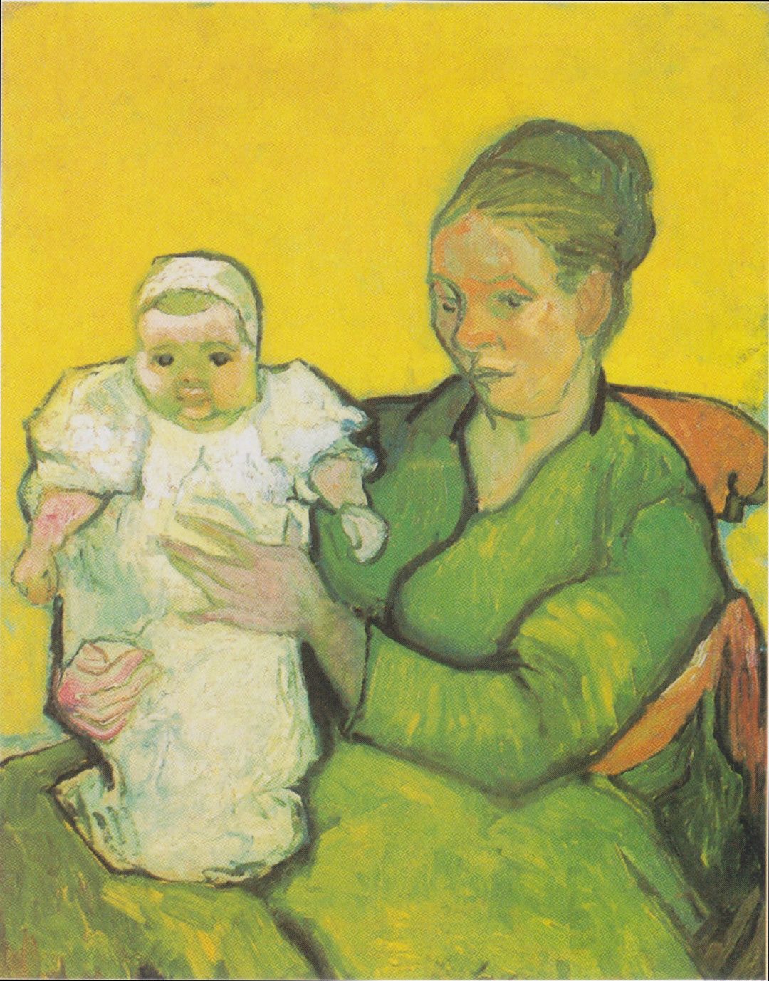 Madame Roulin con su bebé, Van Gogh, 1888, Filadelfia
