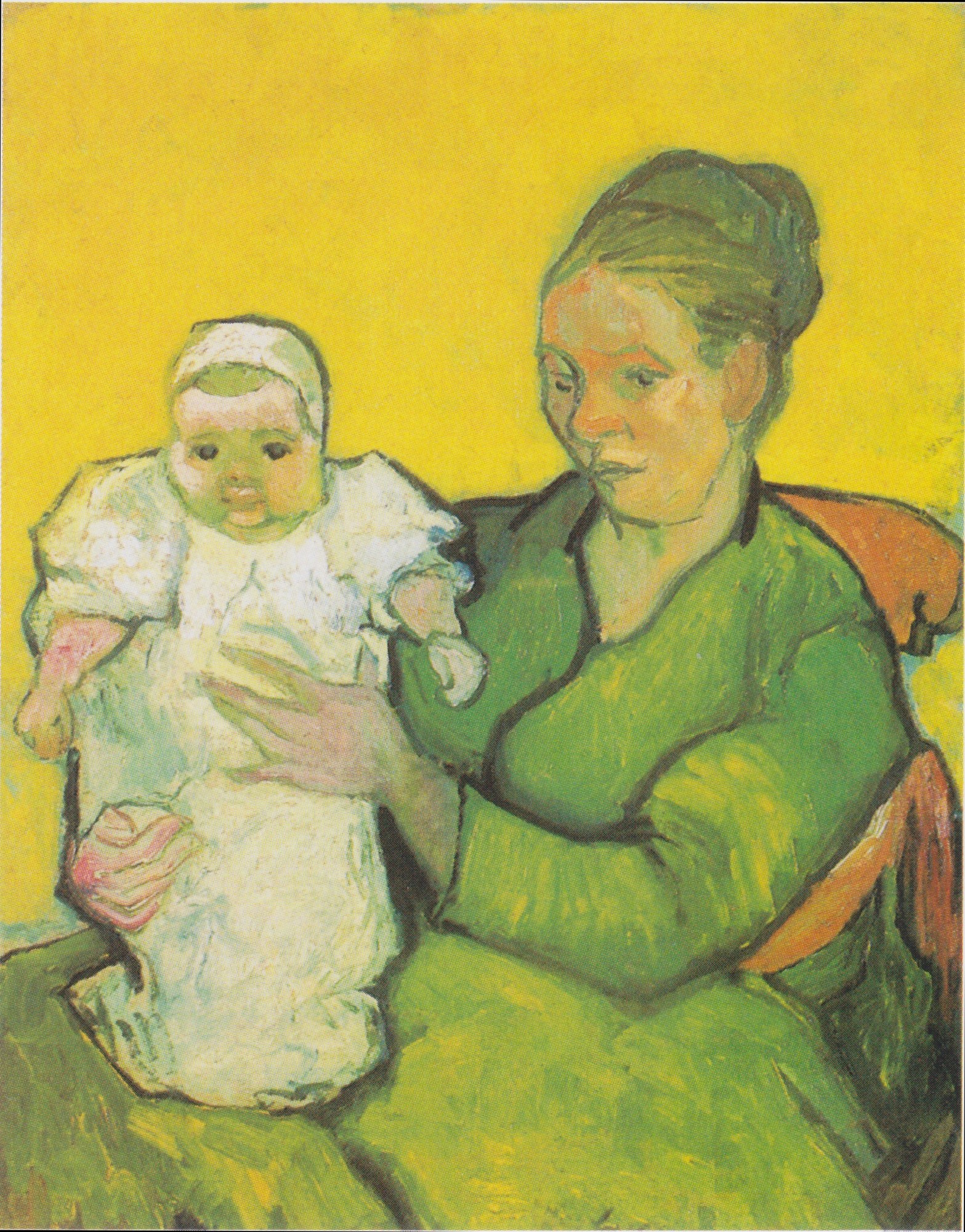 Madame Roulin con su bebé, Van Gogh, 1888, Filadelfia