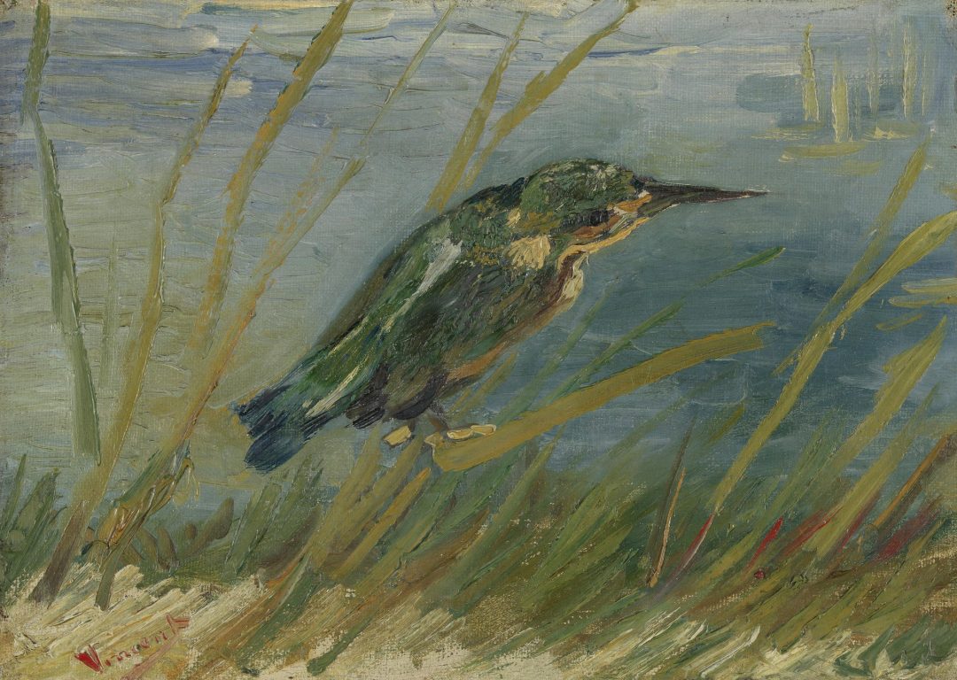 Martín pescador junto al agua, Vincent van Gogh, 1887, Museo Van Gogh