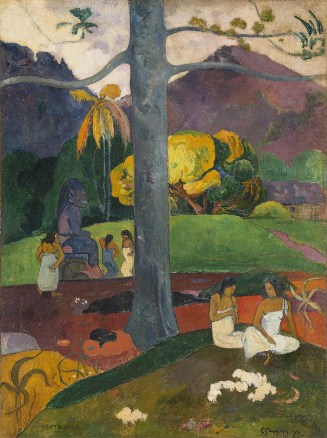 Mata Mua (Érase una vez), Paul Gauguin, 1892, Museo Thyssen-Bornemisza