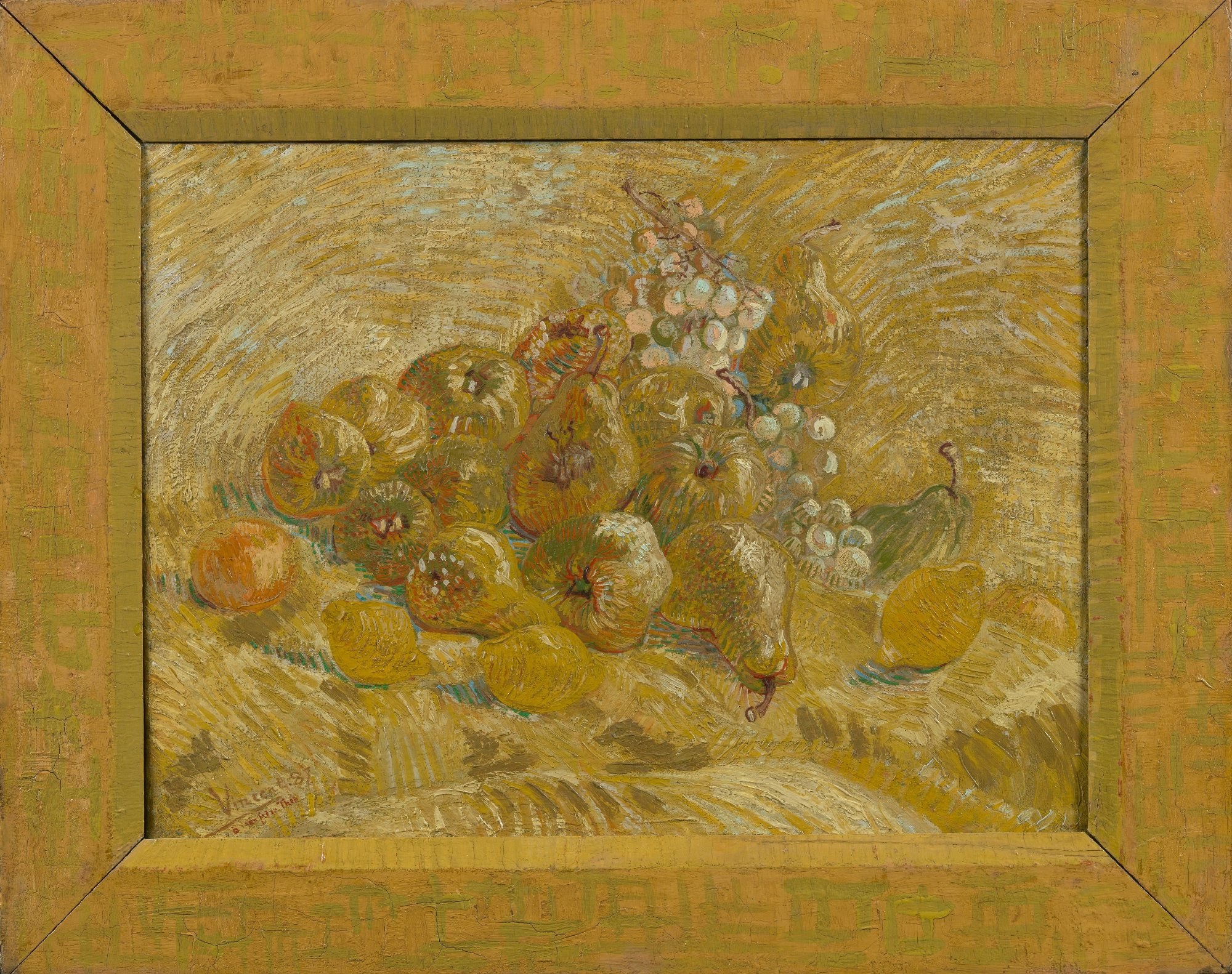 Membrillos, limones, peras y uvas, Vincent van Gogh, 1887, Museo Van Gogh