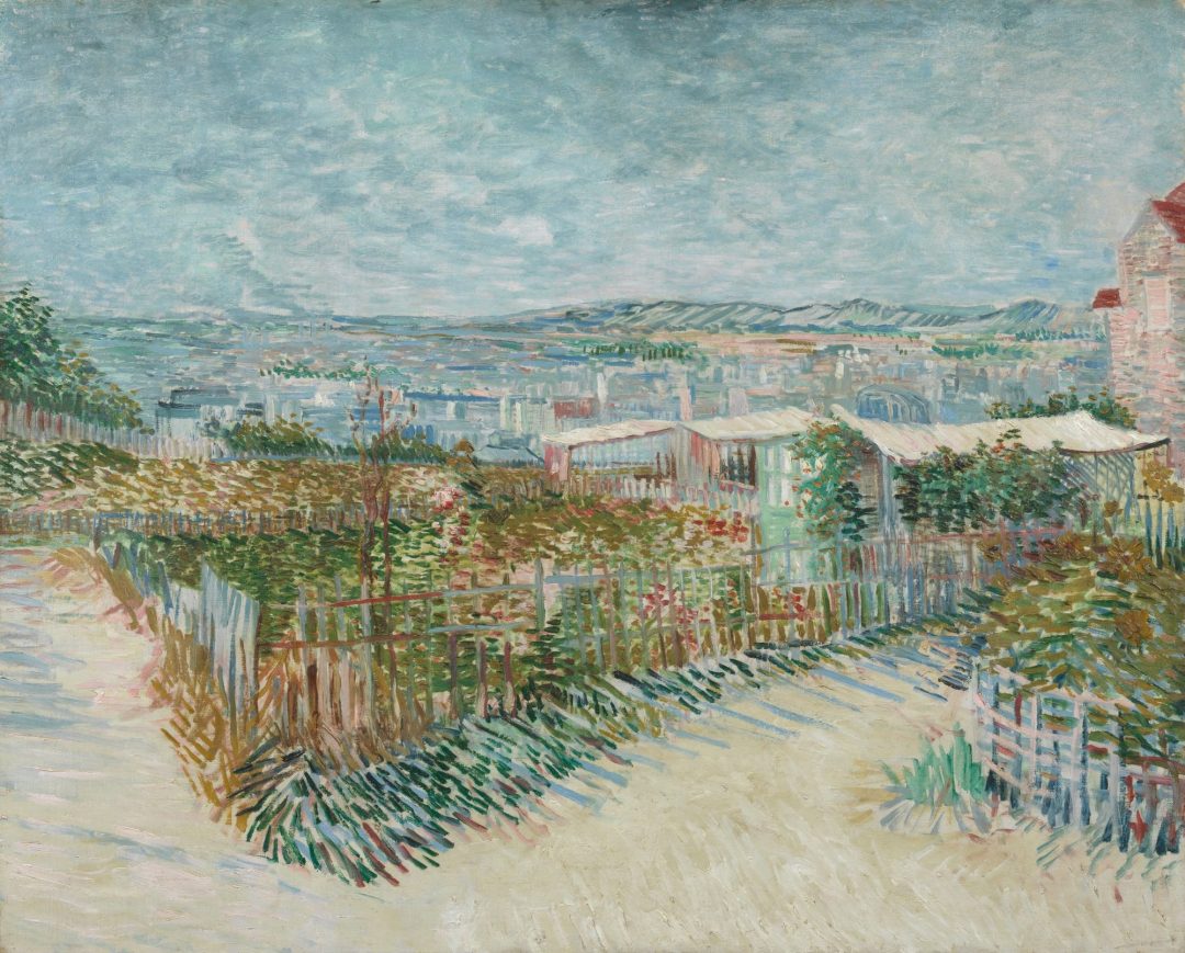 Montmartre: detrás del Moulin de la Galette, Van Gogh, 1887