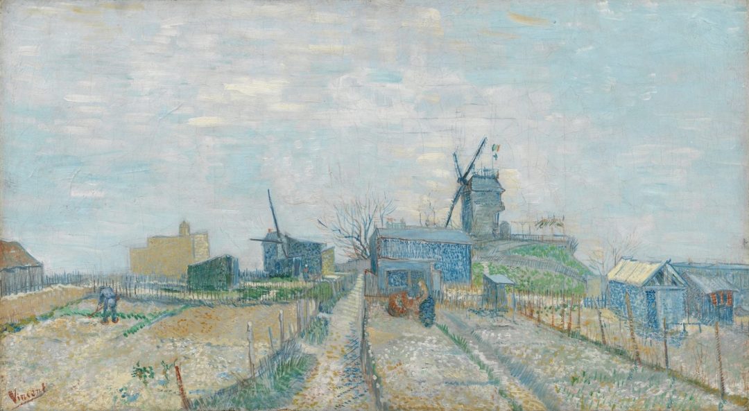 Montmartre: molinos y huertas, Vincent van Gogh, 1887, Museo Van Gogh