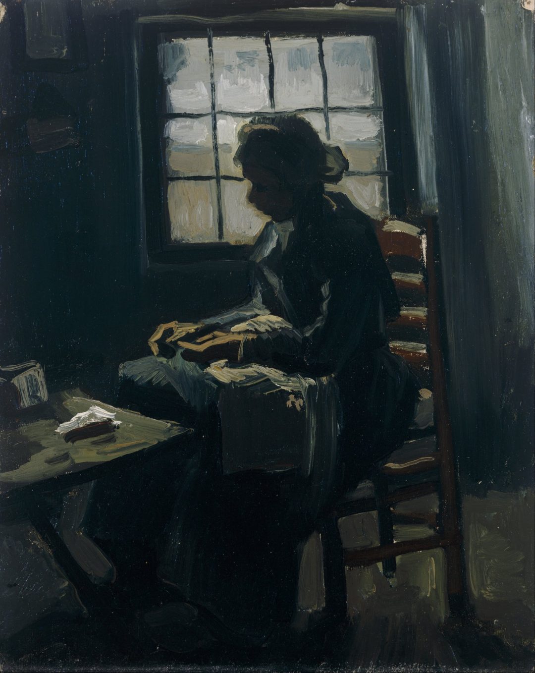 Mujer cosiendo, Vincent van Gogh, 1885, Museo Van Gogh