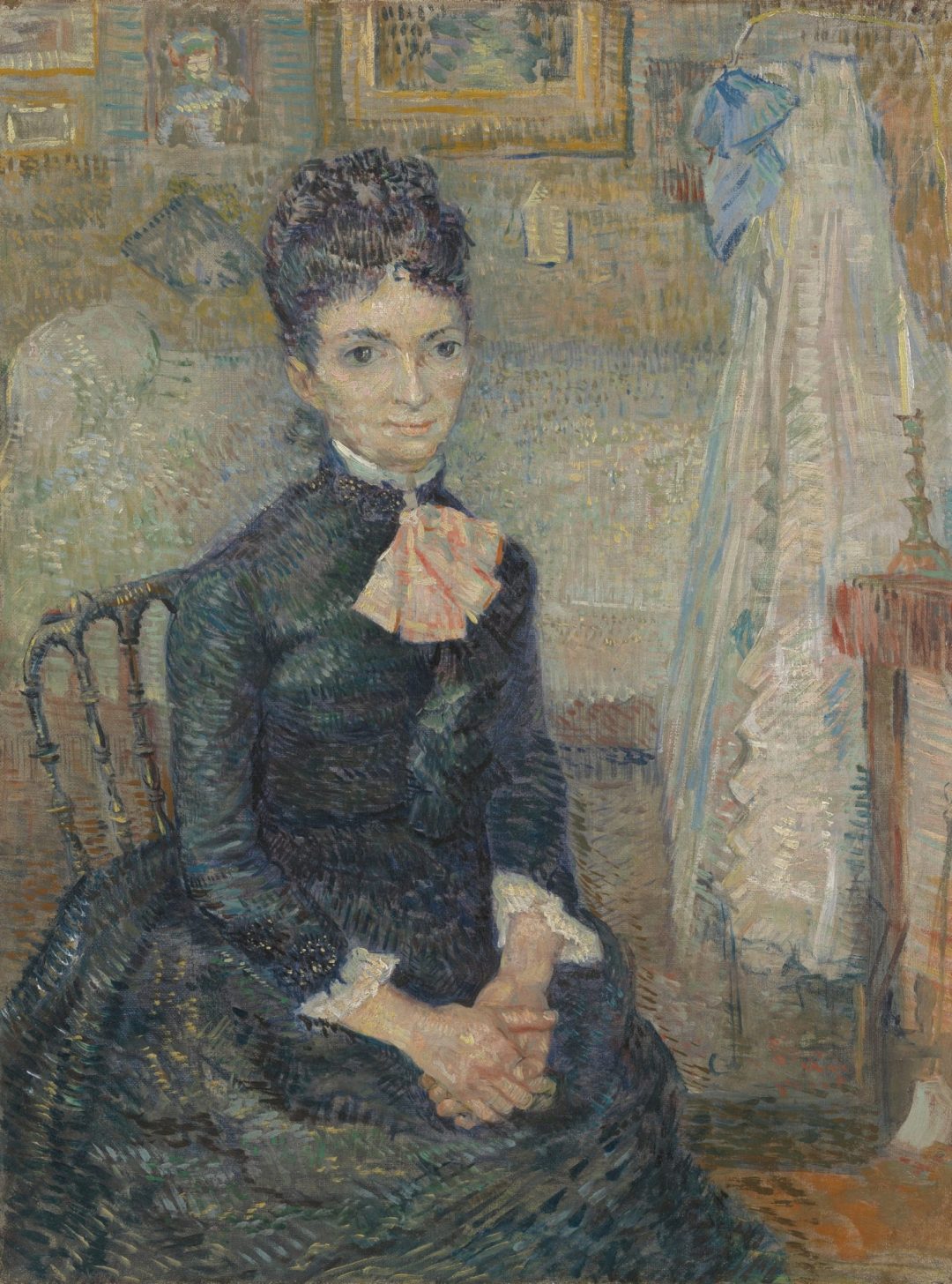 Mujer sentada junto a una cuna (Retrato de Léonie Rose Charbuy-Davy), Vincent van Gogh, 1887, Museo Van Gogh