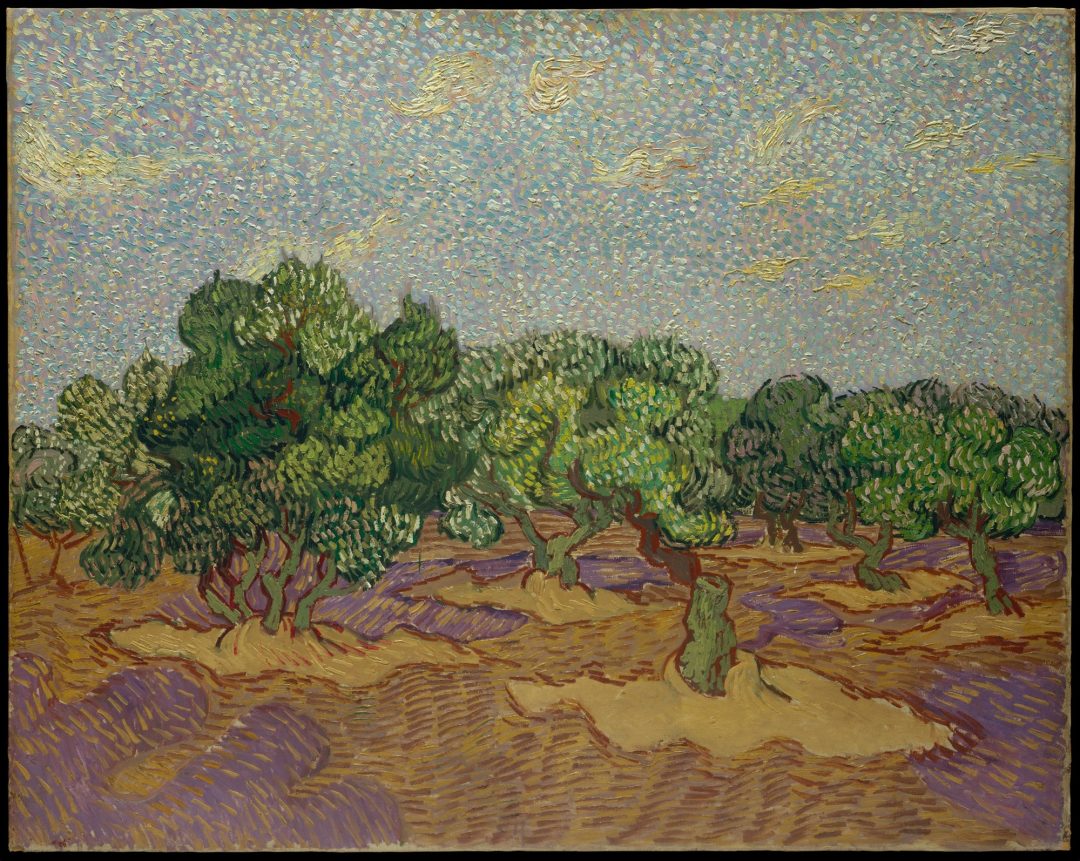 Olivos con cielo azul pálido, Vincent van Gogh, 1889, Metropolitan Museum