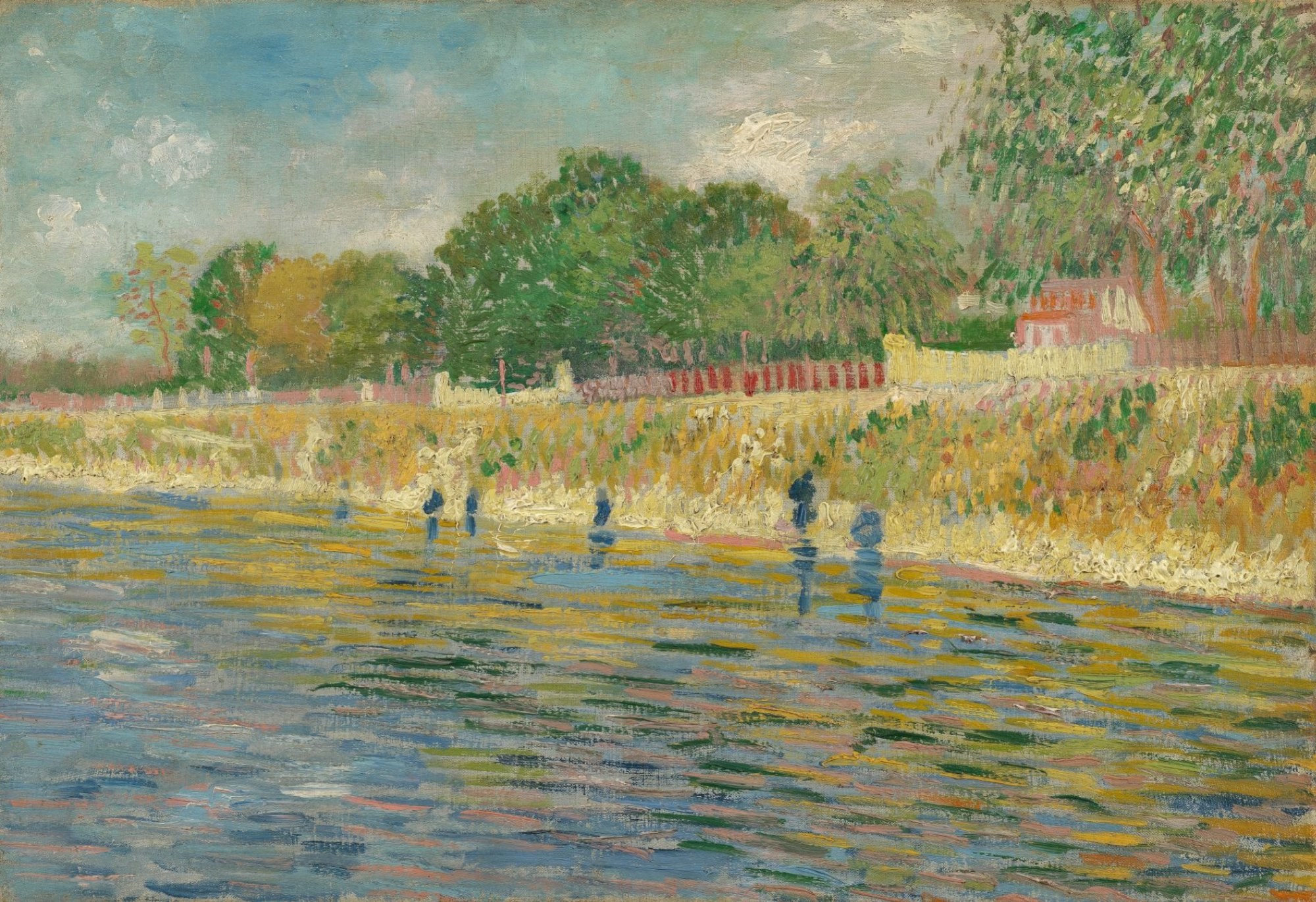 Orilla del Sena, Van Gogh, París, 1887, Museo Van Gogh