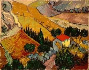 Paisaje con casa y labrador, de Van Gogh