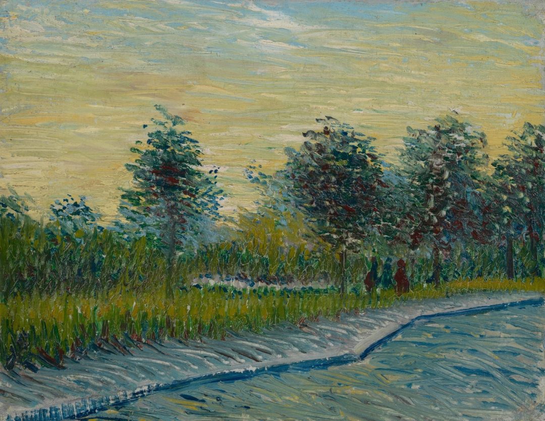 Plaza Saint-Pierre al atardecer, Vincent van Gogh, 1887, Museo Van Gogh